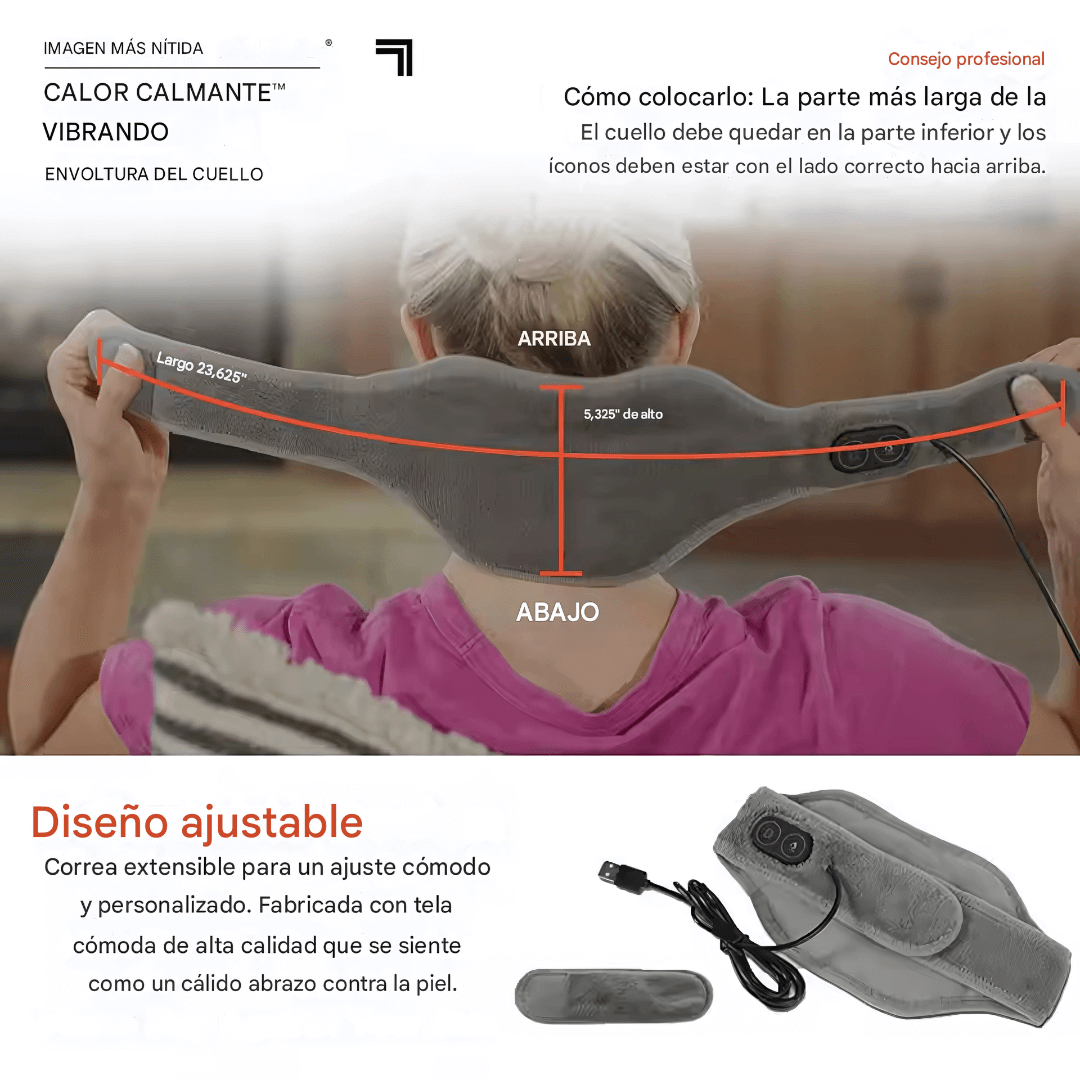 Masajeador térmica de cuello 3 velocidades