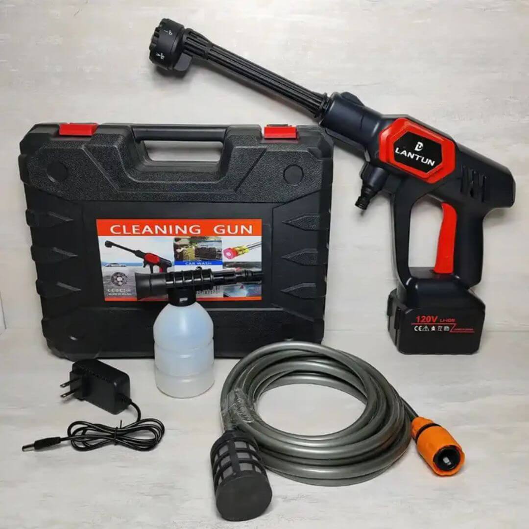HIDROLAVADORA POTENTE DOBLE BATERIA 120V