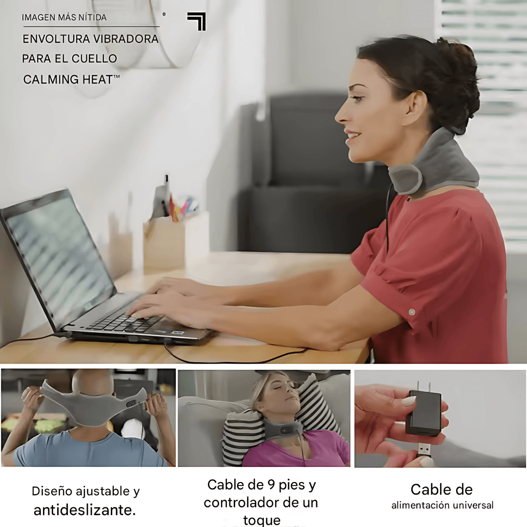 Masajeador térmica de cuello 3 velocidades