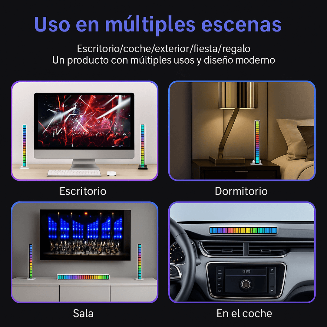 Barras RGB Automáticas Rítmicas