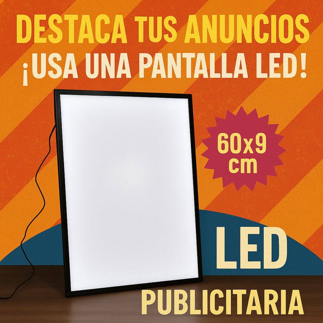 PANEL LED PARA PUBLICIDAD 60 x 90cm