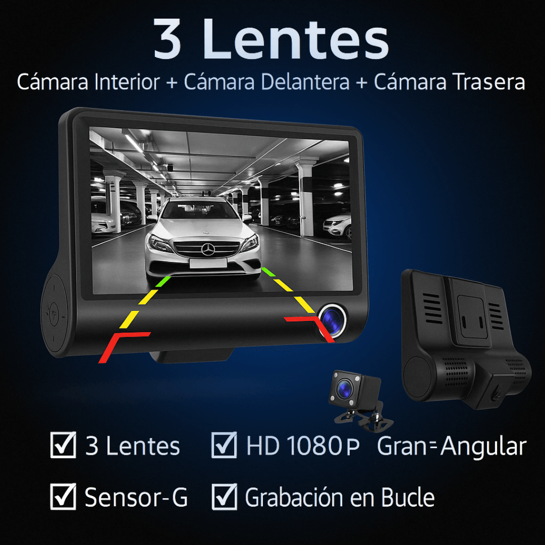 Cámara con Pantalla 3en1 Full HD