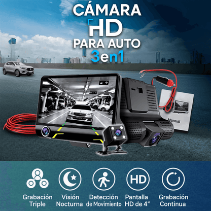 Cámara con Pantalla 3en1 Full HD