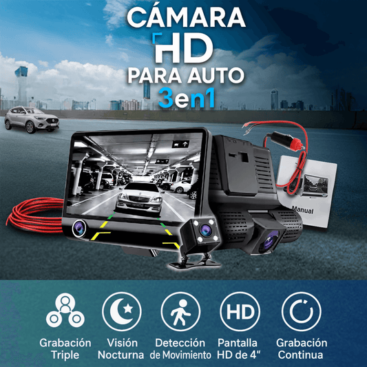 Cámara con Pantalla 3en1 Full HD