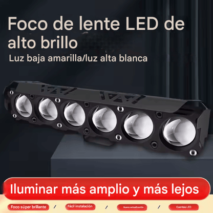 2 Exploradores con 12 Faros Led Doble Color