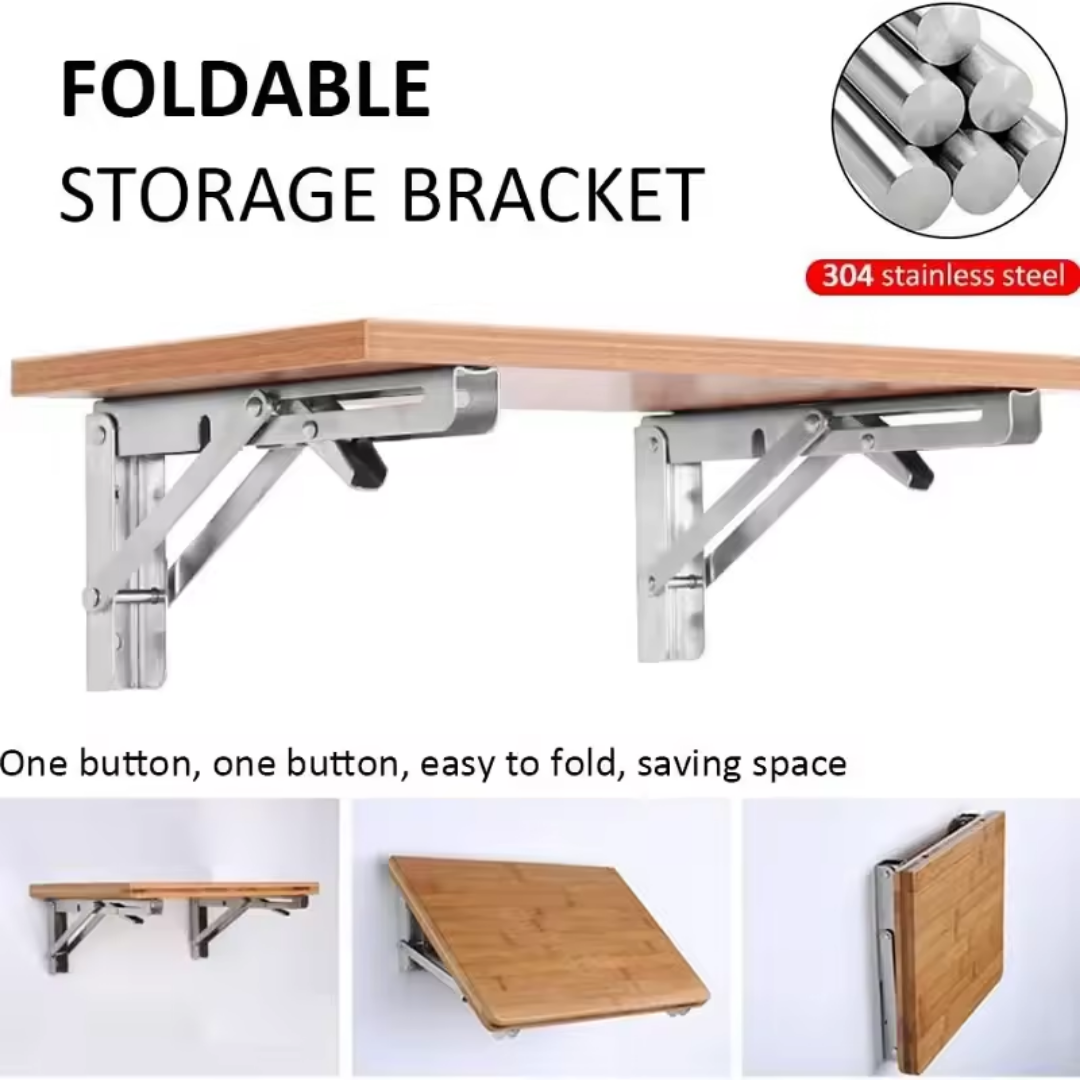 4 Soportes Plegables Para Repisas