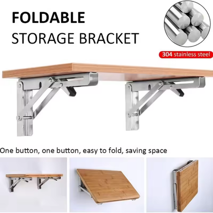 4 Soportes Plegables Para Repisas