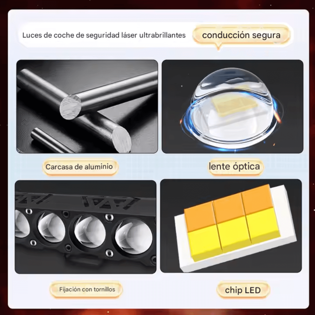 2 Exploradores con 12 Faros Led Doble Color