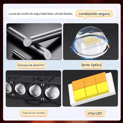 2 Exploradores con 12 Faros Led Doble Color