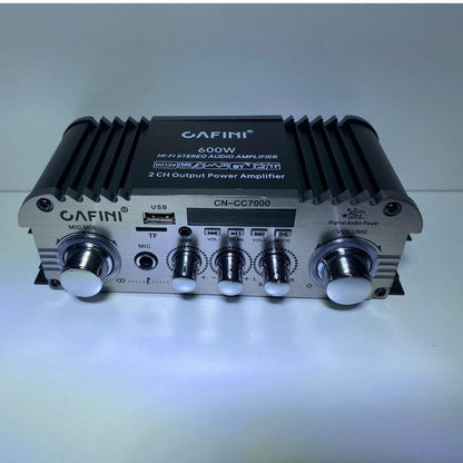 Amplificador Bluetooth con Micrófono 600W