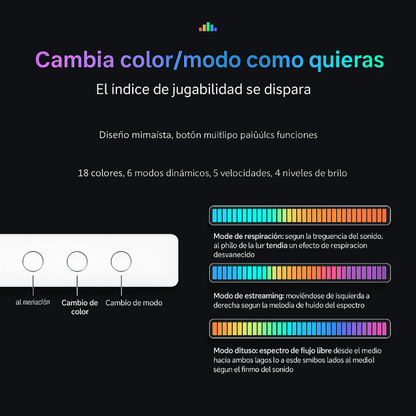 Barras RGB Automáticas Rítmicas