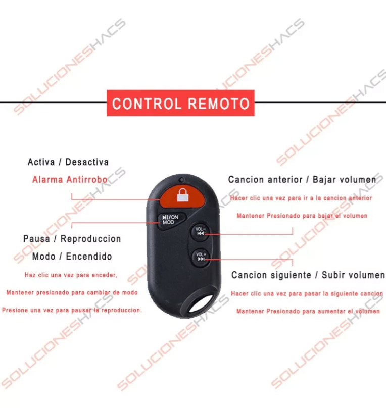 Parlante Alarma Bluetooth 4 en 1