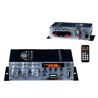 Amplificador 600W Bluetooth con Carga Rápida